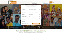 Desktop Screenshot of oriyamatrimony.com